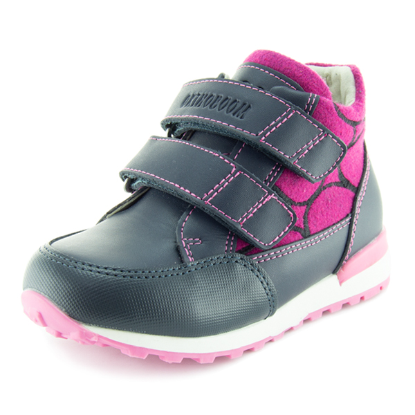 2.1 Ботинки детские ORTHOBOOM 37057-04 темно-синий с фуксией