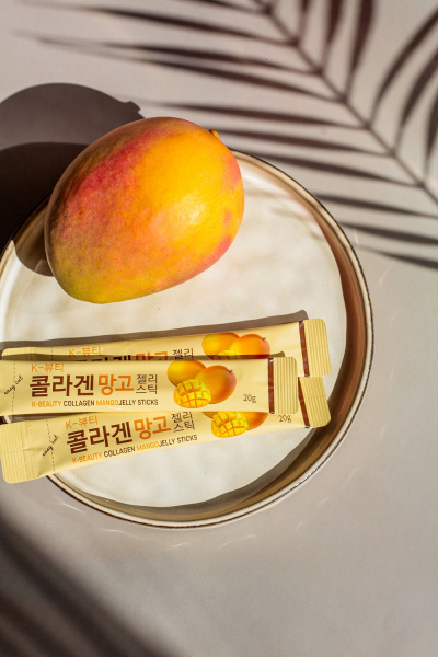 2 Коллагеновое желе манго в стиках, 20г 10шт Jinskin